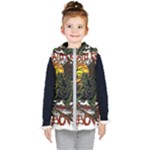 Grim Reaper Above Art  Monster Moon Letter Poster Kids  Hooded Puffer Vest