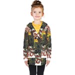 Grim Reaper Above Art  Monster Moon Letter Poster Kids  Double Breasted Button Coat