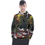 Grim Reaper Above Art  Monster Moon Letter Poster Men s Pullover Hoodie