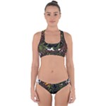 Grim Reaper Above Art  Monster Moon Letter Poster Cross Back Hipster Bikini Set