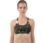 Grim Reaper Above Art  Monster Moon Letter Poster Back Web Sports Bra