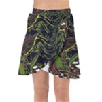 Grim Reaper Above Art  Monster Moon Letter Poster Wrap Front Skirt