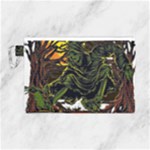 Grim Reaper Above Art  Monster Moon Letter Poster Canvas Cosmetic Bag (Large)
