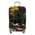 Grim Reaper Above Art  Monster Moon Letter Poster Luggage Cover (Small)