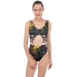 Grim Reaper Above Art  Monster Moon Letter Poster Center Cut Out Swimsuit