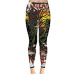 Grim Reaper Above Art  Monster Moon Letter Poster Inside Out Leggings
