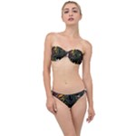 Grim Reaper Above Art  Monster Moon Letter Poster Classic Bandeau Bikini Set