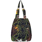 Grim Reaper Above Art  Monster Moon Letter Poster Center Zip Backpack