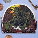 Grim Reaper Above Art  Monster Moon Letter Poster Horseshoe Style Canvas Pouch
