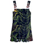 Grim Reaper Above Art  Monster Moon Letter Poster Kids  Layered Skirt Swimsuit