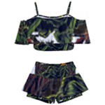 Grim Reaper Above Art  Monster Moon Letter Poster Kids  Off Shoulder Skirt Bikini