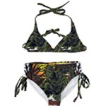 Grim Reaper Above Art  Monster Moon Letter Poster Kids  Classic Bikini Set