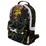 Grim Reaper Above Art  Monster Moon Letter Poster Flap Pocket Backpack (Small)