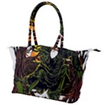 Grim Reaper Above Art  Monster Moon Letter Poster Canvas Shoulder Bag