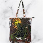 Grim Reaper Above Art  Monster Moon Letter Poster Double Zip Up Tote Bag
