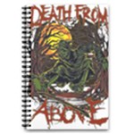 Grim Reaper Above Art  Monster Moon Letter Poster 5.5  x 8.5  Notebook