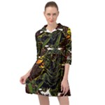 Grim Reaper Above Art  Monster Moon Letter Poster Mini Skater Shirt Dress