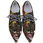 Grim Reaper Above Art  Monster Moon Letter Poster Pointed Oxford Shoes