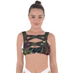 Grim Reaper Above Art  Monster Moon Letter Poster Bandaged Up Bikini Top