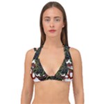 Grim Reaper Above Art  Monster Moon Letter Poster Double Strap Halter Bikini Top