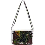 Grim Reaper Above Art  Monster Moon Letter Poster Double Gusset Crossbody Bag