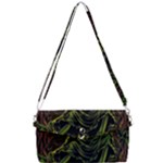 Grim Reaper Above Art  Monster Moon Letter Poster Removable Strap Clutch Bag