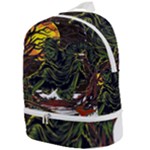 Grim Reaper Above Art  Monster Moon Letter Poster Zip Bottom Backpack
