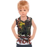 Grim Reaper Above Art  Monster Moon Letter Poster Kids  Sport Tank Top