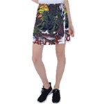 Grim Reaper Above Art  Monster Moon Letter Poster Tennis Skirt