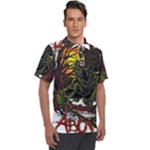 Grim Reaper Above Art  Monster Moon Letter Poster Men s Polo T-Shirt
