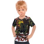 Grim Reaper Above Art  Monster Moon Letter Poster Kids  Sports T-Shirt