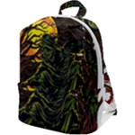 Grim Reaper Above Art  Monster Moon Letter Poster Zip Up Backpack