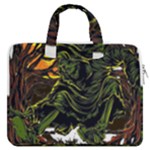 Grim Reaper Above Art  Monster Moon Letter Poster MacBook Pro 13  Double Pocket Laptop Bag