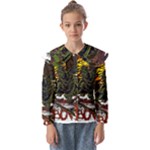 Grim Reaper Above Art  Monster Moon Letter Poster Kids  Peter Pan Collar Blouse