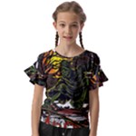 Grim Reaper Above Art  Monster Moon Letter Poster Kids  Cut Out Flutter Sleeves