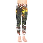 Grim Reaper Above Art  Monster Moon Letter Poster Kids  Classic Winter Leggings