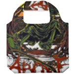 Grim Reaper Above Art  Monster Moon Letter Poster Foldable Grocery Recycle Bag