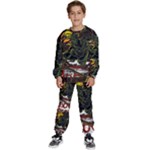 Grim Reaper Above Art  Monster Moon Letter Poster Kids  Sweatshirt set
