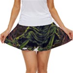 Grim Reaper Above Art  Monster Moon Letter Poster Women s Skort