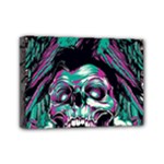 Anarchy Skull And Birds Mini Canvas 7  x 5  (Stretched)