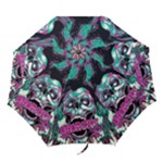 Anarchy Skull And Birds Folding Umbrellas