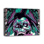 Anarchy Skull And Birds Deluxe Canvas 16  x 12  (Stretched) 