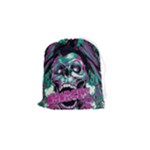 Anarchy Skull And Birds Drawstring Pouch (Small)