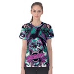 Anarchy Skull And Birds Women s Cotton T-Shirt