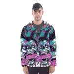 Anarchy Skull And Birds Men s Hooded Windbreaker
