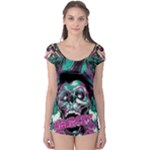 Anarchy Skull And Birds Boyleg Leotard 