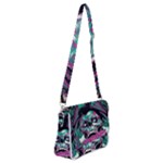 Anarchy Skull And Birds Shoulder Bag with Back Zipper