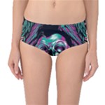 Anarchy Skull And Birds Mid-Waist Bikini Bottoms