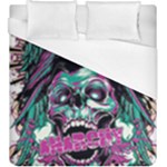 Anarchy Skull And Birds Duvet Cover (King Size)