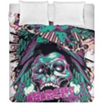 Anarchy Skull And Birds Duvet Cover Double Side (California King Size)